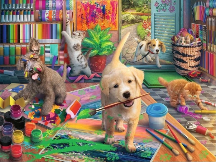 Ravensburger puzzle Sweet Artists – Cute crafters (750 pieces)