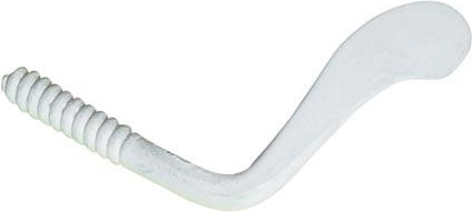 Steel swivel latch 50 mm, white (20 pcs)