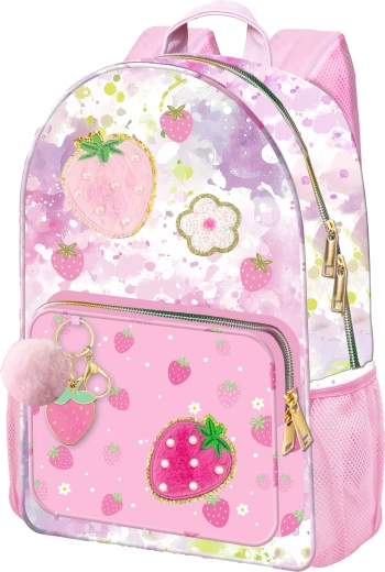 Laste seljakott Deluxe Strawberry – maasikaunistus