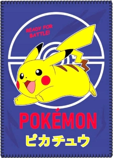 Fliistekk Pokémon 100 × 140 cm