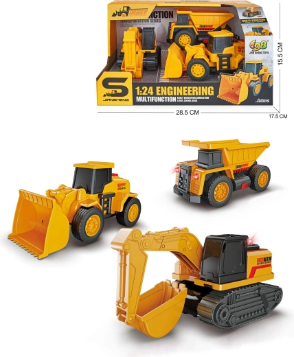PLEJO construction vehicles with sound