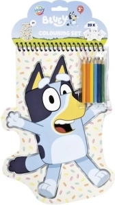 Bluey värvimisraamat kleepsude ja värvipliiatsitega (6 tk)