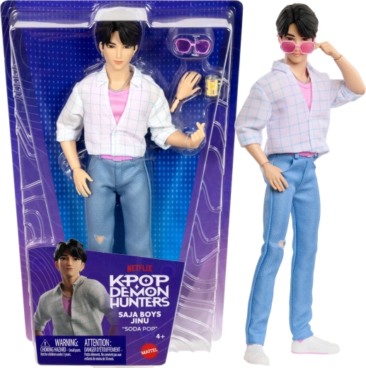 Mattel KPop Demon Hunters Saja Boys Jinu „Soda Pop“ moenukk 30 cm