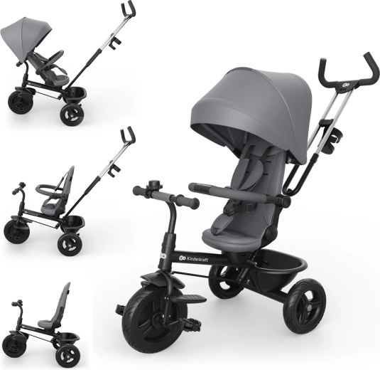 Kinderkraft Aston 2 Plus kolmerattaline 6in1 hall