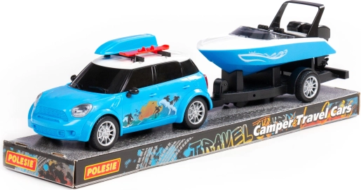 Auto Cruise koos paadiga haagisel
