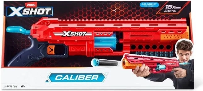 ZURU X-Shot Caliber vahtnooleheitja salvega