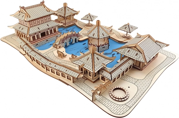 Puidust 3D pusle Suzhou aiad