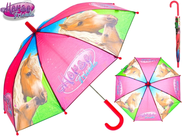 Kids' Umbrella Horse Friends 70 × 60 cm
