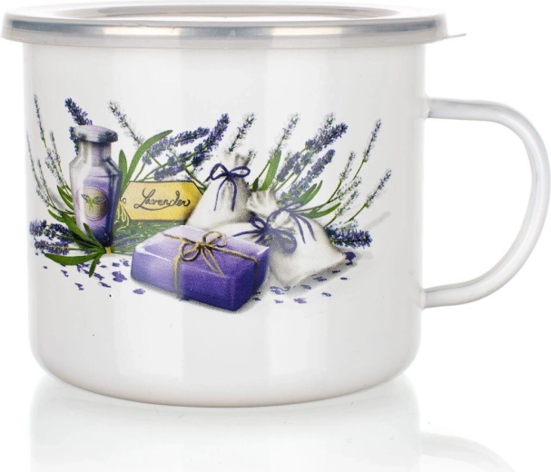 Emailkruus Lavender 0,9 l plastkaanega