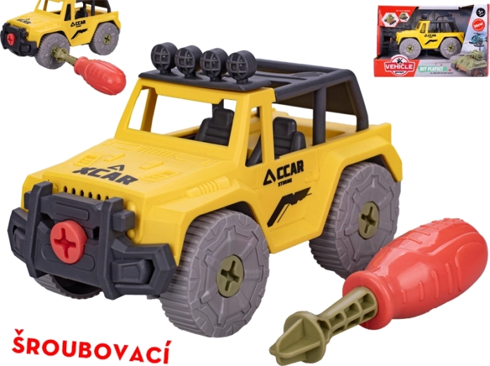 Off-road screw-together car 13.5 cm with bits