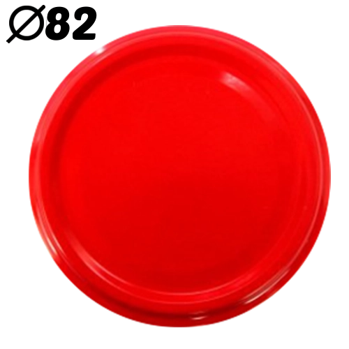 Threaded lids FI 82 with 6 notches, red (660 pcs)