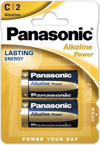 Panasonic Alkaline Power LR14 C batteries, 2 pcs