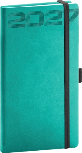 Notique taskumärkmik Aprint Top 2027 türkiissinine 9 × 15,5 cm