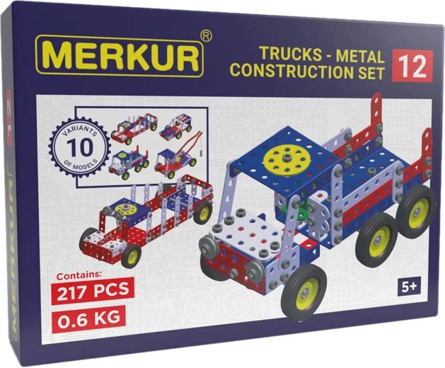 Merkuri metallist ehituskomplekt „Puksiirauto“, 217 detaili
