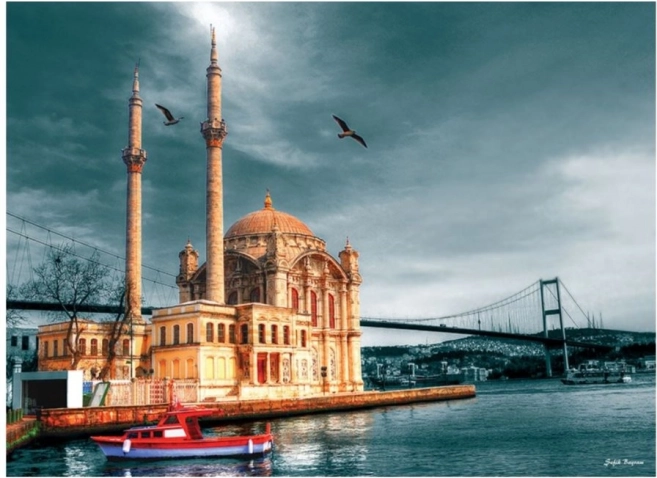 Pusle Ortaköy mošee, Istanbul 1000 tükki
