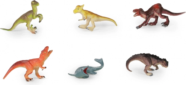 Dinosauruste figuuride komplekt 6 tk kõvast kummist