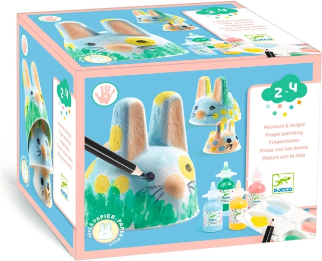 Djeco finger painting rabbits