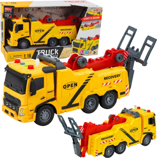 1:16 Tow Truck with Platform, Lights and Sounds