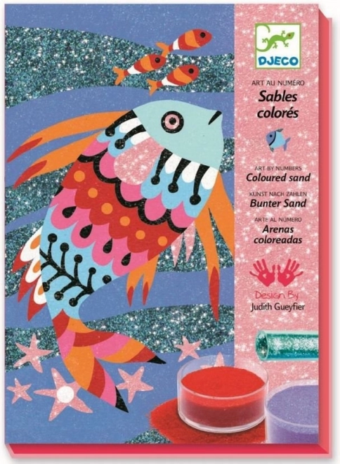 Pictures from Sand and Glitter: Rainbow Fish