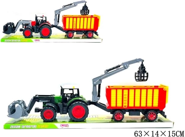 Laste traktor haagisega