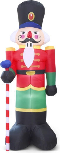 Inflatable Christmas Nutcracker with LED Lighting, 240 cm