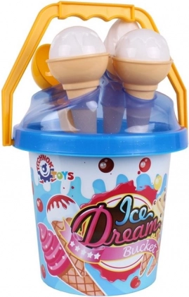 Liivakomplekt jäätis – sinine ämber