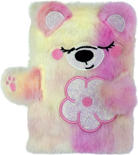 Plush A5 notebook with teddy bear