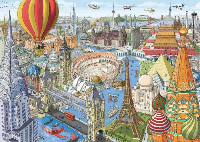 Puzzle Around the World in 80 Days 1000 Pieces