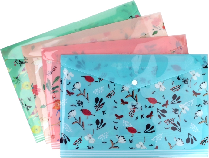 Snap-button folder 26 × 36 cm Blossom