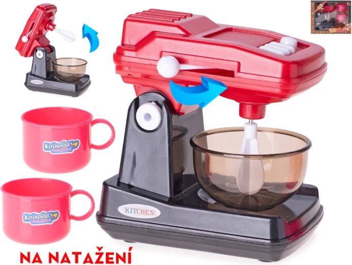 Children's kitchen mixer with accessories