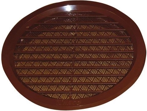 Ventilatsioonirest sääsevõrguga, läbimõõt 140 mm, pruun