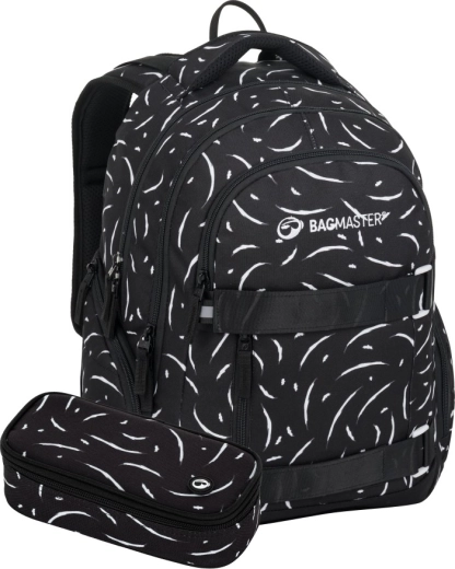 Bagmaster Nomad 25 must-valge õpilaskomplekt