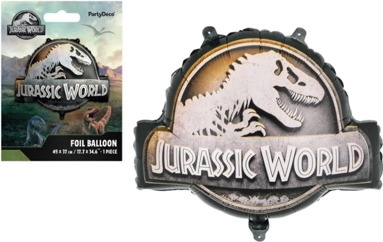 Fooliumõhupall Jurassic World – logo 45 × 37 cm (mix) - 1 tk