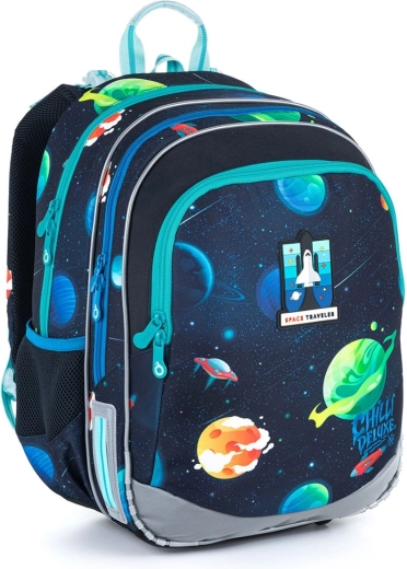 Topgal ELLY school backpack with rocket and space motif