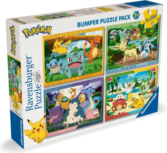 Ravensburger Pokémon Puzzle 4×100 Pieces