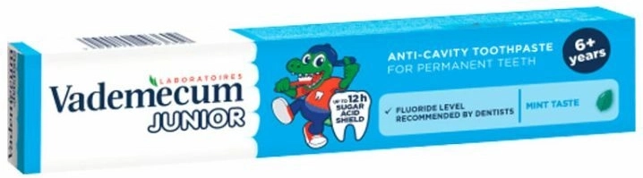 Vademecum Junior children's toothpaste spearmint 6+ 75 ml
