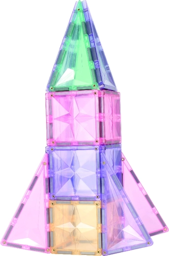 Cleverclixx magnetic building set Petite Pastel Pack (36 pcs)