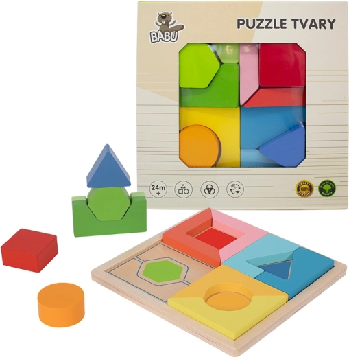 Babu wooden geometric puzzle
