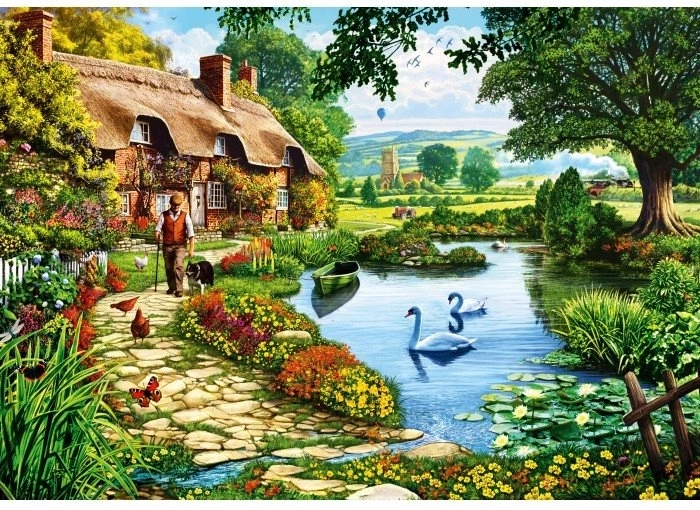 Bluebird Puzzle Lakeside Cabin 500 Pieces