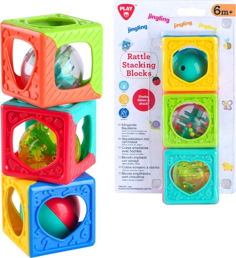 PlayGo building blocks with rattle