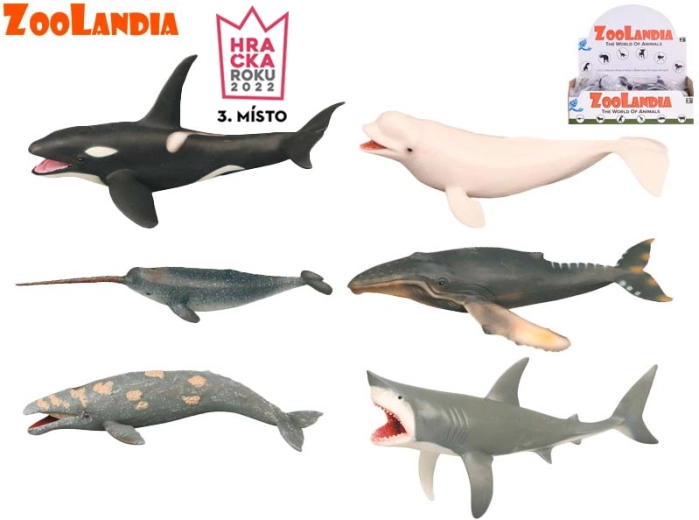 Zoolandia sea animals – plastic figures 18–26 cm, set