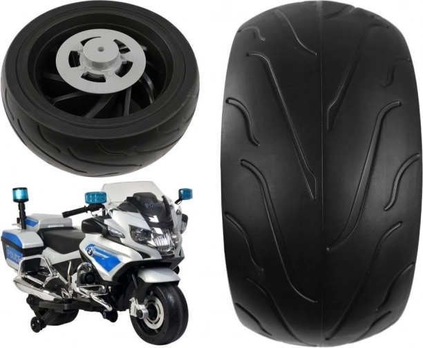 Tagumine ratas BMW R1200 laste elektrimootorrattale pehmest EVA-vahust