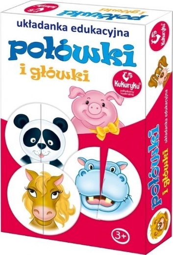 Lõbus pusle „Poolikud ja peakesed“ lastele