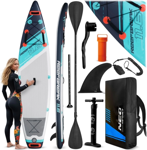 Täispuhutav SUP-laud Neo-Sport Reefbreak 11'6 350 cm koos tarvikutega