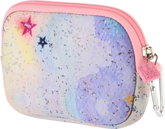 Pixie Crew small pink Glitternox pouch with pixels
