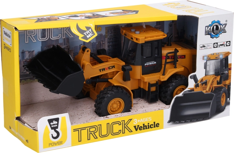 Wheeled excavator with light and sound effects 27 cm