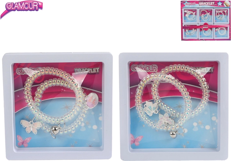 Glamour käevõrud ripatsitega 2 tk 6,5 cm