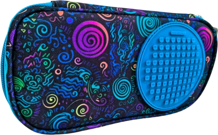 Pixie Crew Student Pencil Case Blue Spiral Magic