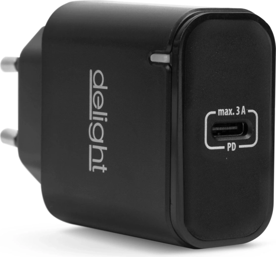 USB-C PD 20 W võrgutoiteadapter, must