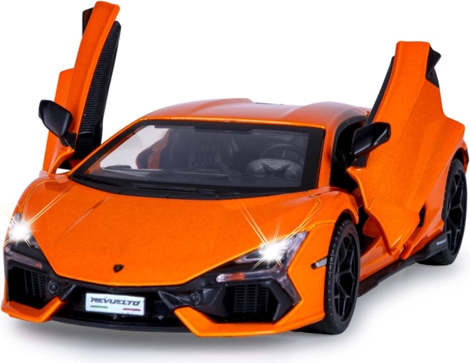 Metallist Lamborghini Revuelto mudel mõõtkavas 1:32, oranž